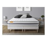 Matelas 180x200 + double sommiers 90x200 Memo Spring Ressorts ensaches 3 zones de confort MAXI epaisseur