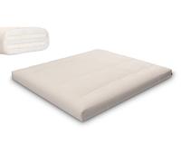 Matelas 180x200 naturel avec latex - Futon Medium Duo Latex - Pascall Ecru