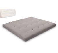 Matelas 180x200 naturel avec latex - Futon Medium Duo Latex - Pascall Gris