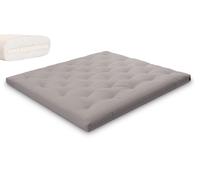 Matelas 180x200 naturel avec latex - Futon Slim Latex - Pascall Gris