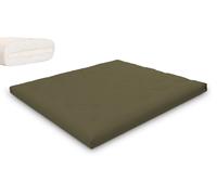 Matelas 180x200 naturel avec latex - Futon Slim Latex - Pascall Kaki