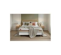 Matelas 200 x 200 cm Le Délicat - Ressorts ensachés - Ep : 26 cm - sommier Blanc avec 2 oreillers et couette