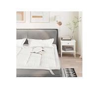 Matelas 200x200 cm accueil ferme soutien moelleux épaisseur 30 cm 5 zones + oreiller(s) + protège-matelas