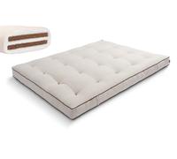 Matelas 200x200 naturel avec coco - Futon Medium Duo Coco - Pascall Kedro Lin