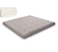 Matelas 200x200 naturel avec latex - Futon Comfort Trio Latex - Pascall Gris