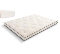 Matelas 200x200 naturel avec latex - Futon Slim Latex Kedro - Pascall Ecru