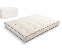 Matelas 200x200 naturel - Futon Comfort Natural - Pascall Kedro Ecru