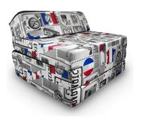 Matelas lit Fauteuil futon Pliable Pliant Choix des Couleurs - Longueur 200 cm (Paris)