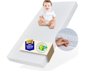 Matelas 70x140 cm Matelas pour bébé Matelas pour bébé avec housse lavable Enfants 10 cm d'épaisseur Matelas réversible eco5 pour lit d'enfant Lit de sol