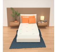 MiaSuite Matelas 70x160 cm, Hauteur 16 cm - WaterFoam, Tissu Silver, Hypoallergénique et Anti-acariens, rigidité Moyenne. Levante