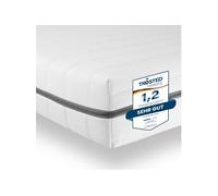 Matelas 70x200, Matelas ergonomique 7-zones en mousse froide, 2en1 degré de fermeté H2 H3 Matelas en mousse froide 70x200 cm