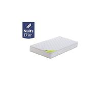 Matelas 80x200 Densité 35 Kg/m3 - Hauteur 21 Cm - Soutien Ferme + Oreiller à Mémoire de Forme valeur 89 ? Nuits d'Or