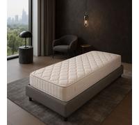 Matelas 80x200 Tissu Ignifugé Hauteur 20 cm au Confort Ferme - Mousse Extrèmement Durable - Anti feu 80 200