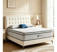 Matelas 90x190/140x190/140x200 cm, Ép 30 cm, Ressorts Ensachés+Latex Blue+Mousse Mémoire Gel, 8 Zones de Soutien, Isolation des Mouvements, Anti-Affaisissement, Haute Résilience, Confort Mi-Ferme 1. M