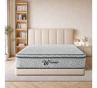 Matelas 90x190/140x190/140x200 cm, Épaisseur 28 cm, Ressorts Ensachés avec Mousse à Mémoire de Forme, Silencieux, Meilleur Sommeil, Fermeté Moyenne, Soutien avec un Excellent Rebond, Respirant, Hypoal