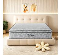 Matelas 90x190/140x190/140x200 cm, Épaisseur 30 cm, Ressorts Ensachés avec Mousse à Mémoire de Forme, Silencieux, Meilleur Sommeil, Fermeté Moyenne, Soutien avec un Excellent Rebond, Respirant, Hypoal