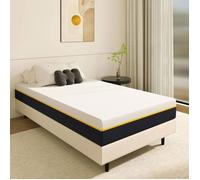 Matelas 90x190 cm-17cm,Matelas Adulte Double Mousse,Mousse à Mémoire de Forme - Mousse de Fibres de Charbon de Bambou