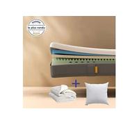 Matelas 90x190 cm accueil enveloppant soutien souple epaisseur 25 cm Non specifie zones housse de matelas oreiller(s)