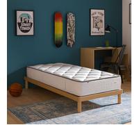 Matelas 90x190 cm,Iris,20cm,mémoire de forme,indépendance du couchage,face été/hiver fabrication PORTUGAL