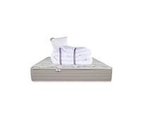 Matelas 90x190 cm, OrganicCoton, 24 cm, ferme, face été/hiver + 1 oreiller + couette