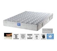 Matelas 90x190 cm Ressorts + Mémoire de forme - Soutien ferme - BELLE LITERIE Forum Visco - Épaisseur epaisseur 22 cm - Fabriqué en
