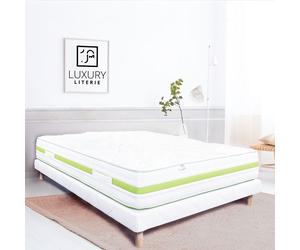 Matelas 90x190 cm,Rêverie,30cm,mémoire de forme,indépendance du couchage,face été/hiver