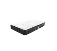Matelas 90x190 cm, Sérénité, 27cm, Ressorts Ensachés, Mousse Haute Densité, Indépendance de Couchage, Soutien très ferme, face été/hiver