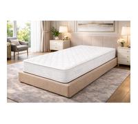 Matelas 90x190 cm Soutien Tres Ferme H3 H4 contact Mémoire de Forme 9 cm - 5 zones de Confort - âme Poli Lattex e
