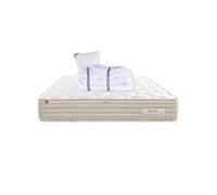 Matelas 90x190 cm, Sublime, 20 cm, mémoire de forme, ferme, face été/hiver + 1 oreiller + couette