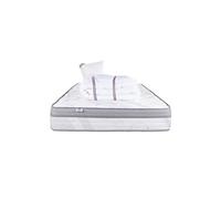 Matelas 90x190 cm, ViscoPlus, 26 cm, mémoire de forme, ferme, face été/hiver + 1 oreiller + couette