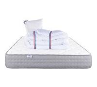 Matelas 90x190 cm, Zen, 20 cm, mémoire de forme, ferme, face été/hiver + 1 oreiller + couette G