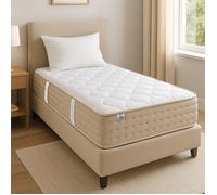 Matelas 90x190 cm, Zen, 20 cm, mousse haute densité, ferme, indépendance du couchage, face été/hiver