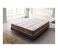 Matelas 90x190 Visco Ergo, mousse HR haute densité, 19 cm, triple couche, double face été/hiver, soutien anatomique