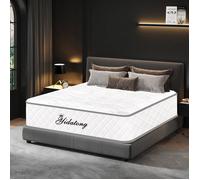 Matelas 90x200 cm Ép 25cm YIDATONG Luxe Matelas en Mousse à mémoire de forme et Ressorts Ensachés, Antidérapant, 7 Zones de Soutien