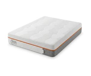 Matelas 90x200 cm Mémoire de Forme 1 Personne - Ép. 22 cm - 7 Zones - Face Été/Hiver - Mi-Ferme H3 - Déhoussable - BSS Bedding