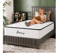 Matelas 90x200 cm Très épais 28cm, Avec mousse à mémoire de forme et Blue Latex, Noyau à ressort, 7 Zones, Respirant