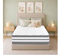 Matelas 90x200 cm Très épais 30cm, Avec mousse à mémoire de forme et Blue Latex, Noyau à ressort, 7 Zones, Respirant