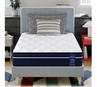 Matelas 90x200 | Epaisseur 26cm | Ressorts Ensachés et à Mémoire de Forme | H3 Moyenne Ferme | Confort Équilibré | Respirant