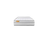 Matelas 90x200 Memo Luxe Ressorts ensachés + mémoire de forme 5 zones de confort MAXI épaisseur
