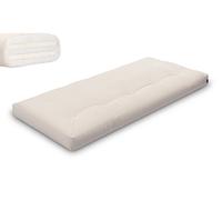 Matelas 90x200 naturel avec latex - Futon Medium Duo Latex - Pascall Ecru