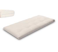 Matelas 90x200 naturel avec latex - Futon Slim Duo Latex - Pascall Ecru