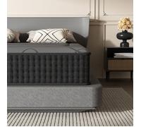 Matelas 90x200cm,Hauteur 25cm,DEWINNER Matelas Silencieux,Mousse à Mémoire de Forme Hybride,Ressorts Ensachés Individuels
