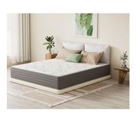 Matelas 90x200CM,Ressorts Ensachés, 25cm, 7 zones, certifié OEKO-TEX, Dureté équilibrée