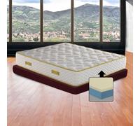 Matelas à mémoire de forme King size 190 x 200 cm, matelas orthopédique semi-rigide contre les maux de dos, hauteur de 30 cm, matelas à mémoire de forme qui ne chauffe pas avec rembourrage