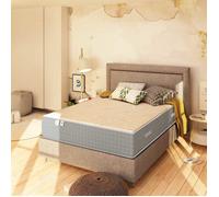 Matelas à Ressort ensachés et Mousse Mémoire de Forme 100x190 cm,BALDIFLEX,Luxury,épaisseur 25 cm,Confort Ferme