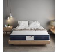 Matelas à Ressort - Mémoire de Forme - 140x190 cm - 7 Zones de Confort - Moelleux et Respirant-TEENO