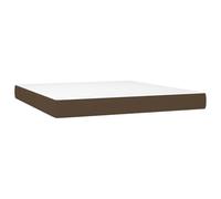 Matelas à ressorts ensachés 160 x 200 x 20 cm Fermeté moyenne Marron foncé | Tissu respirant 100 % polyester, ressorts indépendants, mousse confortable, soutien lombaire, usage quotidien