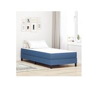 Matelas à ressorts ensachés vidaXL Bleu Medium 80x200x20 cm Tissu