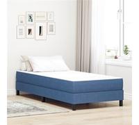 Matelas à ressorts ensachés vidaXL Bleu Medium 80x200x20 cm Tissu