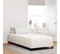 Matelas à ressorts ensachés Crème, moyen, 100x200x20 cm, en tissu G